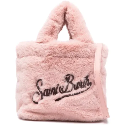 Fur Shopping Bag , female, Sizes: ONE SIZE - MC2 Saint Barth - Modalova