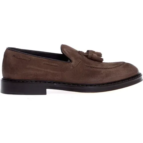 Braune Loafer Schuhe für Herren , Herren, Größe: 40 1/2 EU - Doucal's - Modalova