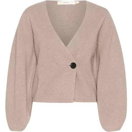 Weicher Strick-Cardigan Sandy Grey Melange , Damen, Größe: S - InWear - Modalova