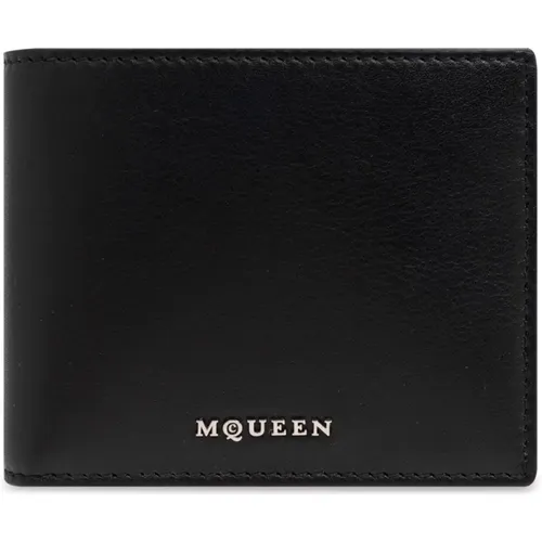 Wallets & Cardholders, male, , Size: ONE SIZE Leather Wallet - alexander mcqueen - Modalova