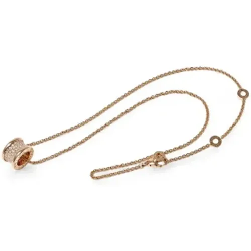 Pre-owned Jewellery, female, , Size: ONE SIZE Pre-owned Rose Gold necklaces - Bvlgari Vintage - Modalova