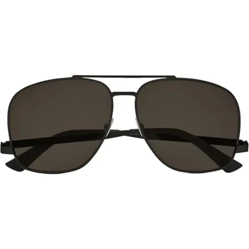 Leon Metal Aviator Sunglasses Women , unisex, Sizes: ONE SIZE - Saint Laurent - Modalova