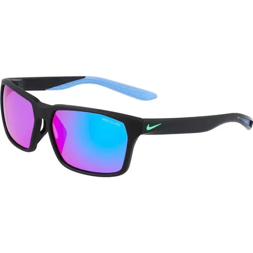 Sunglasses, male, , Size: 59 MM Maverick Matte /Blue Sunglasses - Nike - Modalova