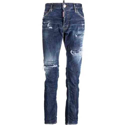 Stylish Slim-fit Jeans for Men , male, Sizes: XL, XS - Dsquared2 - Modalova