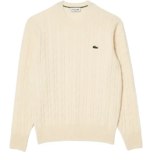 Elegant Winter Sweater with Braided Details , male, Sizes: XS, 2XL, M, XL, L, S - Lacoste - Modalova