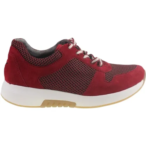 Rote Damen Walking Sneaker , Damen, Größe: 37 1/2 EU - Gabor - Modalova