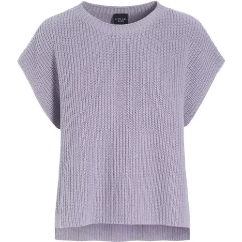 Round-neck Knitwear, female, , Size: 2XL Lavender Sky Knit Top - Bitte Kai Rand - Modalova