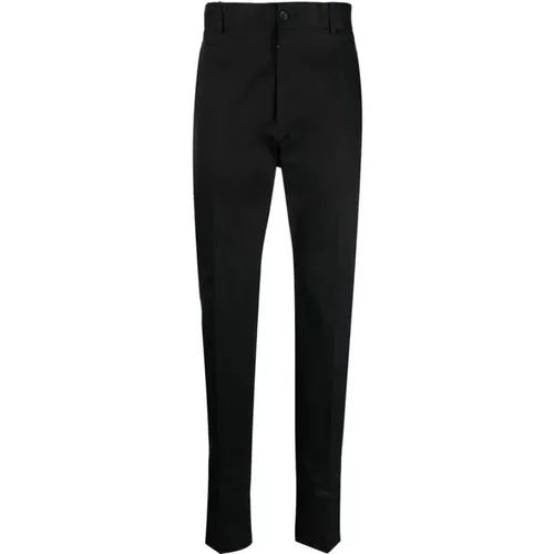 High-Waist Tailored Trousers , male, Sizes: L, M - Dolce & Gabbana - Modalova