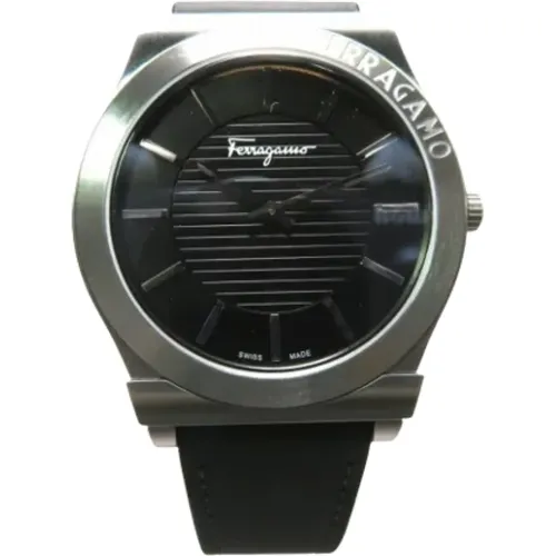 Pre-owned Metal watches , male, Sizes: ONE SIZE - Salvatore Ferragamo Pre-owned - Modalova