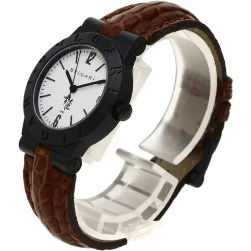 Pre-owned Leather watches , female, Sizes: ONE SIZE - Bvlgari Vintage - Modalova