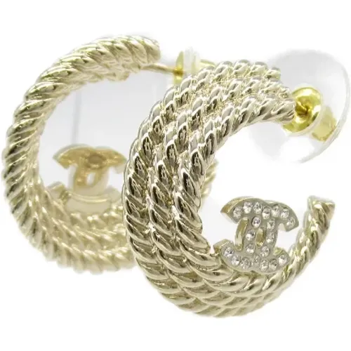 Pre-owned Jewellery, female, , Size: ONE SIZE Pre-owned Metal earrings - Chanel Vintage - Modalova