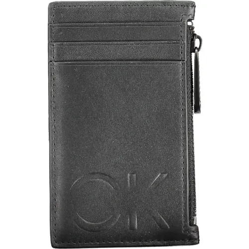 Wallets & Cardholders, male, , Size: ONE SIZE Leather Wallet - Calvin Klein - Modalova