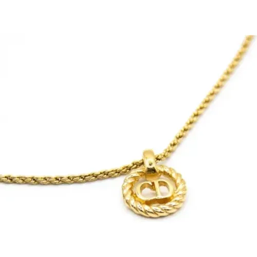 Pre-owned Jewellery, female, , Size: ONE SIZE Pre-owned Gold dior-jewelry - Dior Vintage - Modalova