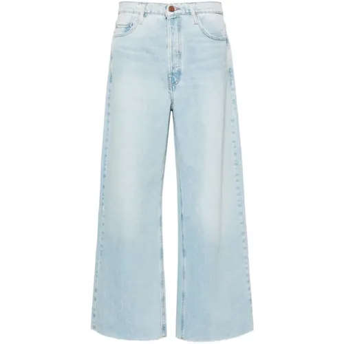 Wide Leg Raw After Jeans , female, Sizes: W29, W28, W27, W25 - Frame - Modalova