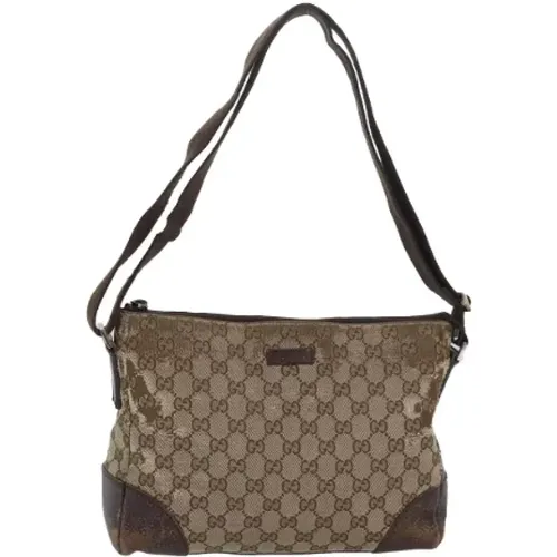 Pre-owned Shoulder Bags, female, , Size: ONE SIZE Pre-owned Canvas gucci-bags - Gucci Vintage - Modalova