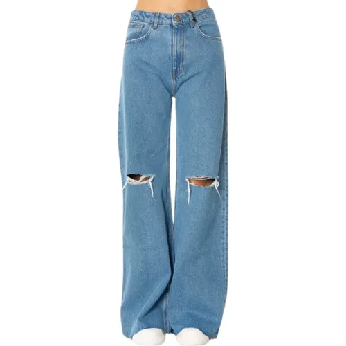 Distressed Denim Jeans , female, Sizes: W30 L33, W27 L32 - Jijil - Modalova