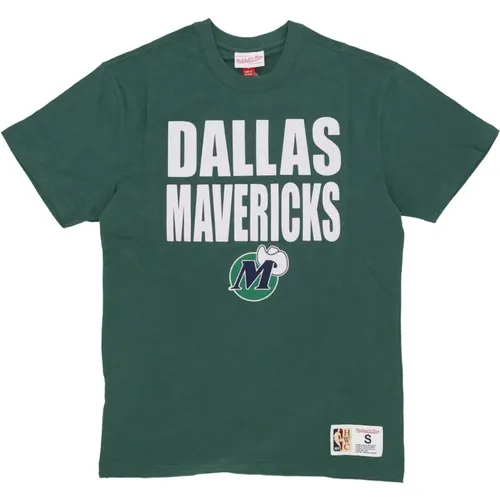 T-Shirts, male, , Size: S Dallas Mavericks NBA Tee - Mitchell & Ness - Modalova