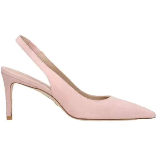 Pumps, female, , Size: 5 1/2 US Suede Pointy Toe Sandals - Stuart Weitzman - Modalova