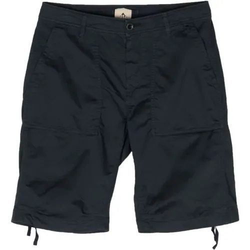 Cotton Blend Drawstring Shorts , male, Sizes: XS, L, S, M - Ten C - Modalova