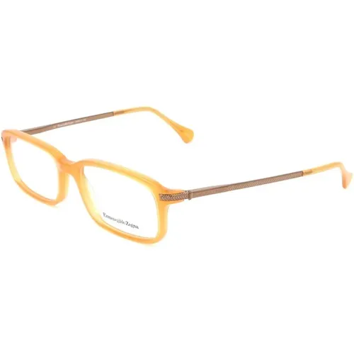 Glasses, male, , Size: ONE SIZE Metal Frame Men's Glasses - Ermenegildo Zegna - Modalova