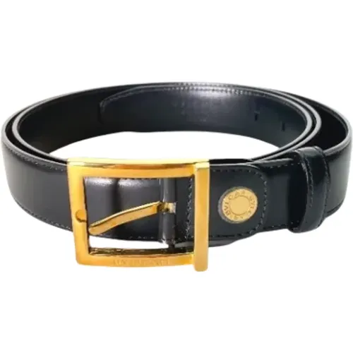 Pre-owned Belts, male, , Size: ONE SIZE Pre-owned Leather belts - Bvlgari Vintage - Modalova