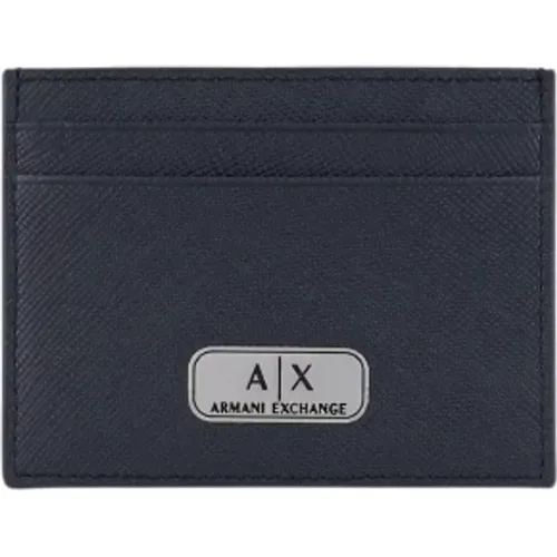 Wallets & Cardholders, male, , Size: ONE SIZE Men's Card Case Autumn/Winter Collection - Armani Exchange - Modalova