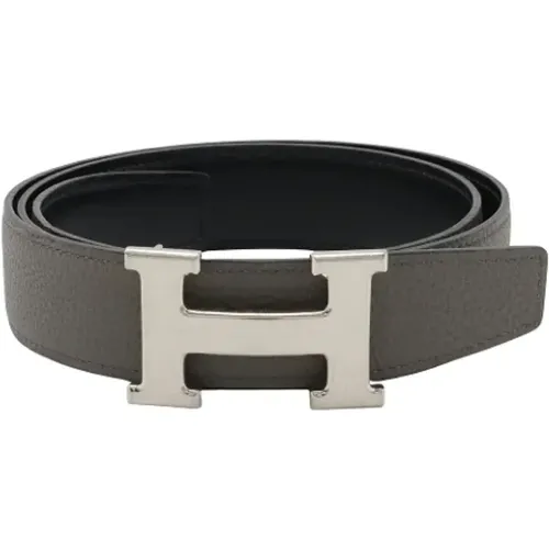 Pre-owned Belts, male, , Size: ONE SIZE Pre-owned Leather belts - Hermès Vintage - Modalova