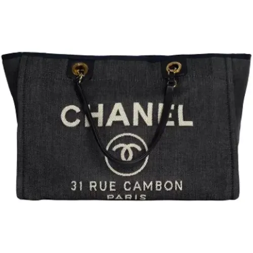 Pre-owned Tote Bags, female, , Size: ONE SIZE Pre-owned Canvas chanel-bags - Chanel Vintage - Modalova