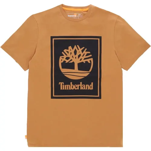 T-Shirts, male, , Size: L Logo Tee Short Sleeve T-Shirt - Timberland - Modalova