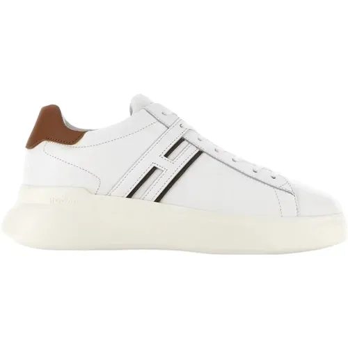 Leather Sneakers , male, Sizes: 7 1/2 UK, 10 UK, 7 UK, 8 1/2 UK, 8 UK, 6 1/2 UK, 9 UK, 5 1/2 UK, 6 UK, 5 UK - Hogan - Modalova