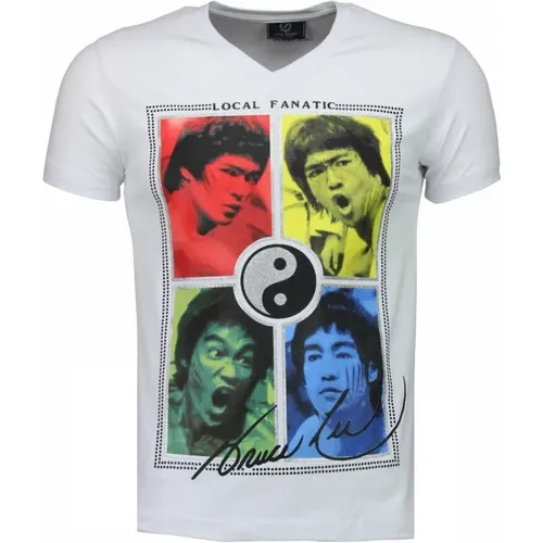 Bruce Lee Ying Yang - Herren T-Shirt - 2315W , Herren, Größe: S - Local Fanatic - Modalova