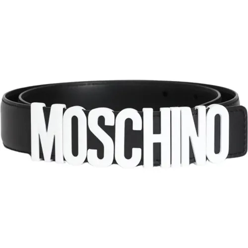 Belts, male, , Size: 2XL Metal Logo Belt - Moschino - Modalova