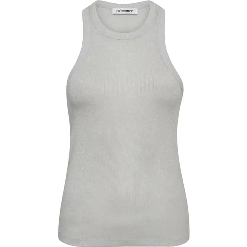 Glitter Tank Top Saharacc Stil , Damen, Größe: L - Co'Couture - Modalova