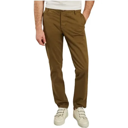 Straight Trousers, male, , Size: W28 Chuck Straight cut Chinos Pants - Knowledge Cotton Apparel - Modalova