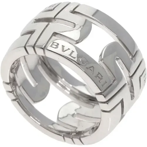 Pre-owned Jewellery, female, , Size: ONE SIZE Pre-owned White Gold rings - Bvlgari Vintage - Modalova