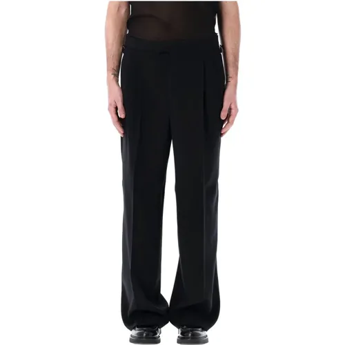 Wide Trousers, male, , Size: 2XS Mens Clothing Trousers Ss24 - Ami Paris - Modalova