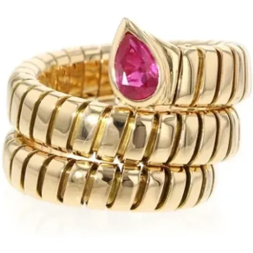 Pre-owned Jewellery, female, , Size: ONE SIZE Pre-owned Rose Gold rings - Bvlgari Vintage - Modalova