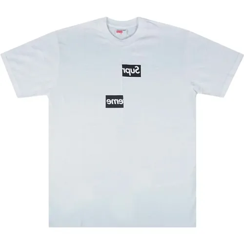 Limitierte Auflage Split Box Logo T-shirt , Herren, Größe: S - Comme des Garçons - Modalova