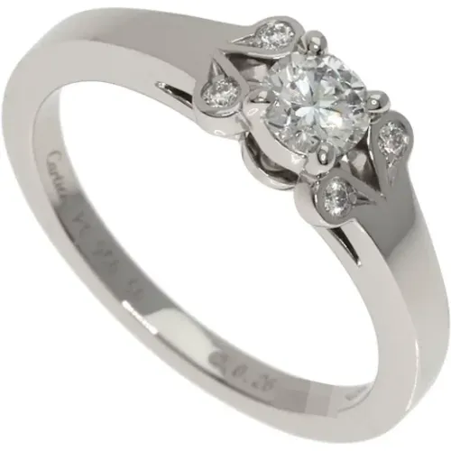 Pre-owned Jewellery, female, , Size: ONE SIZE Pre-owned Platinum rings - Cartier Vintage - Modalova