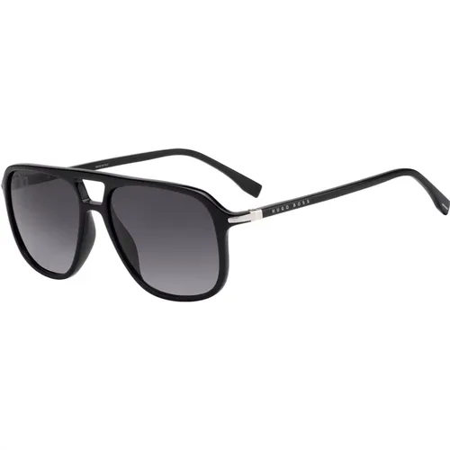 Sunglasses, male, , Size: 56 MM /Grey Shaded Sunglasses - Hugo Boss - Modalova