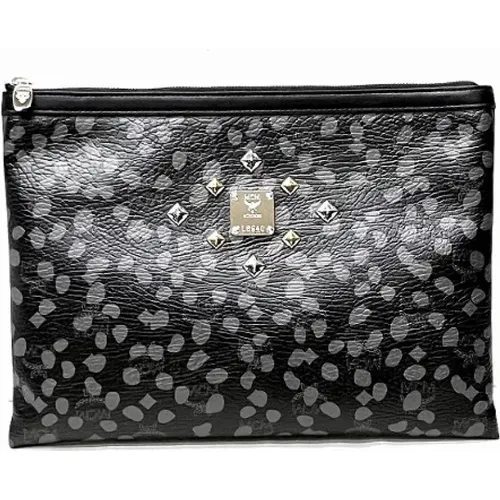 Pre-owned Clutches, female, , Size: ONE SIZE Pre-owned Canvas handbags - MCM Pre-owned - Modalova