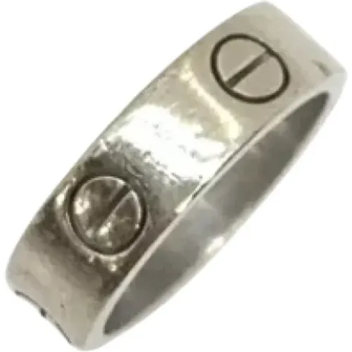 Pre-owned Jewellery, female, , Size: ONE SIZE Pre-owned White Gold rings - Cartier Vintage - Modalova