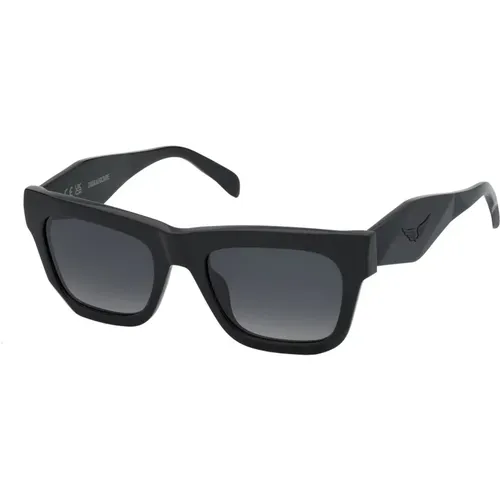 Schwarze Verlaufssonnenbrille Szv367-0700 - Zadig & Voltaire - Modalova