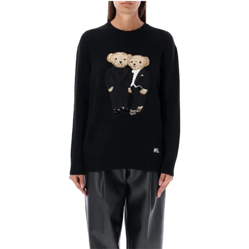 Knit Smoking Bear Sweater , female, Sizes: M - Ralph Lauren - Modalova