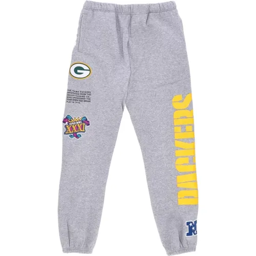 Sweatpants, male, , Size: XL Green Bay Packers Fleece Tracksuit Pants - Mitchell & Ness - Modalova