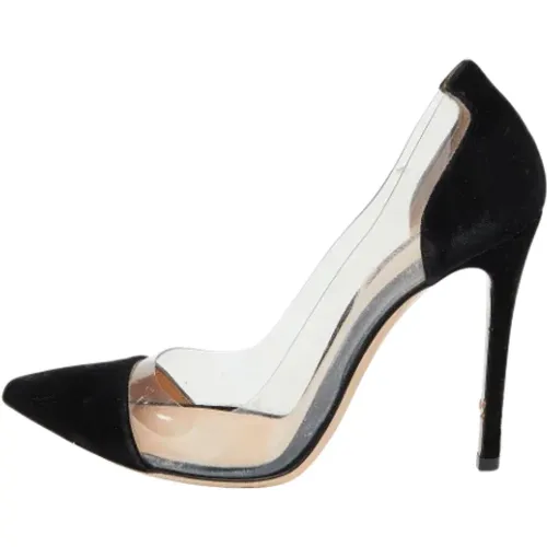 Pre-owned Pumps, female, , Size: 7 US Pre-owned Suede heels - Gianvito Rossi Pre-owned - Modalova