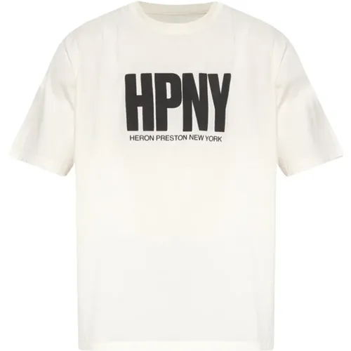 T-shirt with logo , male, Sizes: L, M - Heron Preston - Modalova