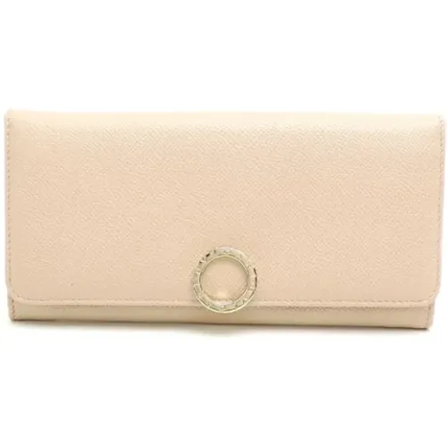 Pre-owned Wallets, female, , Size: ONE SIZE Pre-owned Leather wallets - Bvlgari Vintage - Modalova