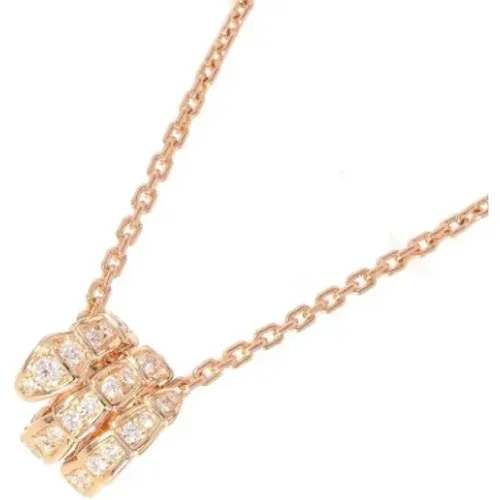 Pre-owned Rose Gold necklaces , female, Sizes: ONE SIZE - Bvlgari Vintage - Modalova