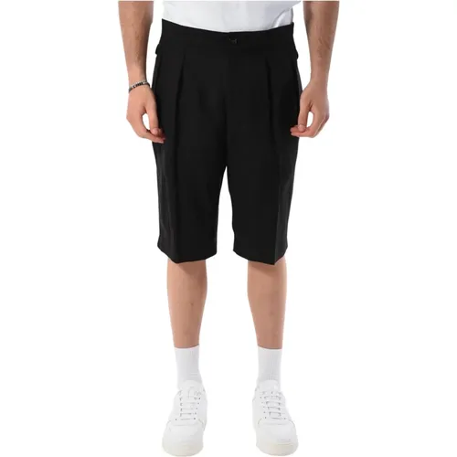 Viskose Bermuda Shorts mit verstecktem Reißverschluss , Herren, Größe: XL - PATRIZIA PEPE - Modalova